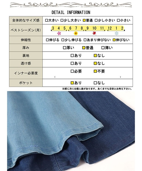GOLDJAPAN（ゴールドジャパン）の「2wayデニムマーメイドサロペット【大きいサイズ対応】（サロペット/オーバーオール・レディース・ブルー/ネイビー・3L/LL/5L/4L）」の20枚目の写真