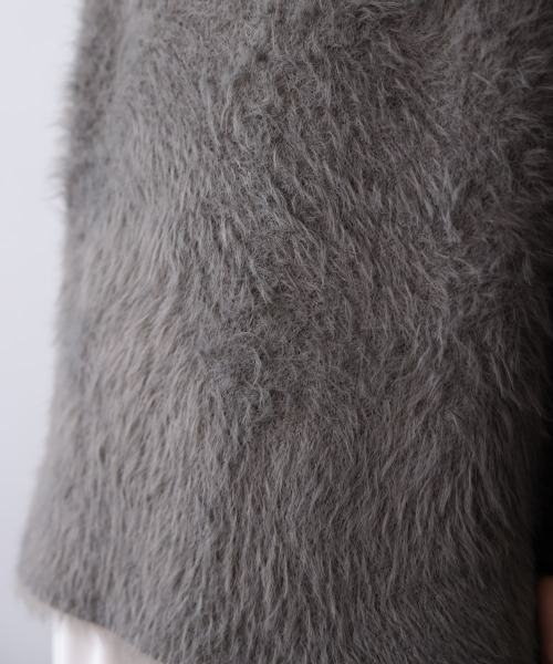 Bou Jeloud(ブージュルード)の「ソウバリシャギーニットベスト(ベスト・レディース・オフホワイト/グレー/ブラック/グレイッシュベージュ・FREE)」の20枚目の写真