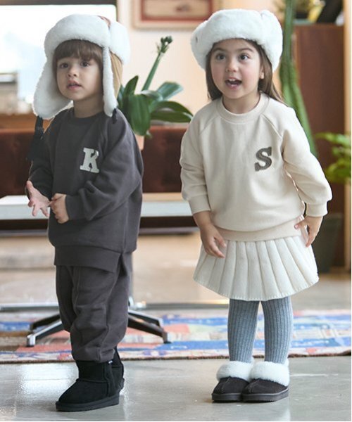 petit main（プティマイン）の「ニットプリーツスカート（スカート・キッズ・ライトグレー/アイボリー/モカ/ピンク・L/M/S）」の18枚目の写真