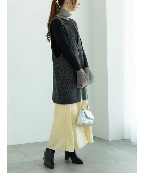 Te chichi（テチチ）の「ダブルジップマルチWAYミドルジレベスト（ベスト・レディース・ブラック/チャコールグレー・F）」の5枚目の写真