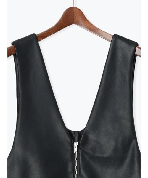 Te chichi（テチチ）の「ダブルジップマルチWAYミドルジレベスト（ベスト・レディース・ブラック/チャコールグレー・F）」の17枚目の写真