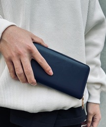 AS2OV ネイビー レザー 長財布 AS2OV ネイビー レザー 長財布 AS2OVの