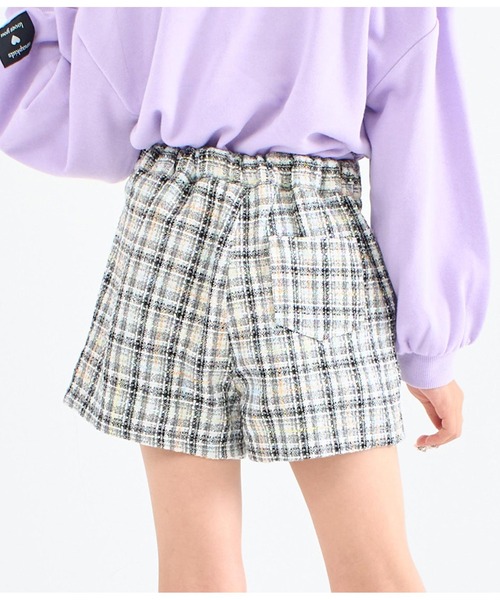 ANAP kids（アナップキッズ）の「ベルトデザイン ツイード スカパン【セットアップ着用可】（スカート・キッズ・ベージュ/ブラック・130cm/110cm/120cm）」の13枚目の写真