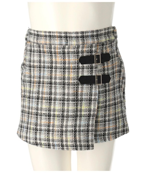 ANAP kids（アナップキッズ）の「ベルトデザイン ツイード スカパン【セットアップ着用可】（スカート・キッズ・ベージュ/ブラック・130cm/110cm/120cm）」の14枚目の写真