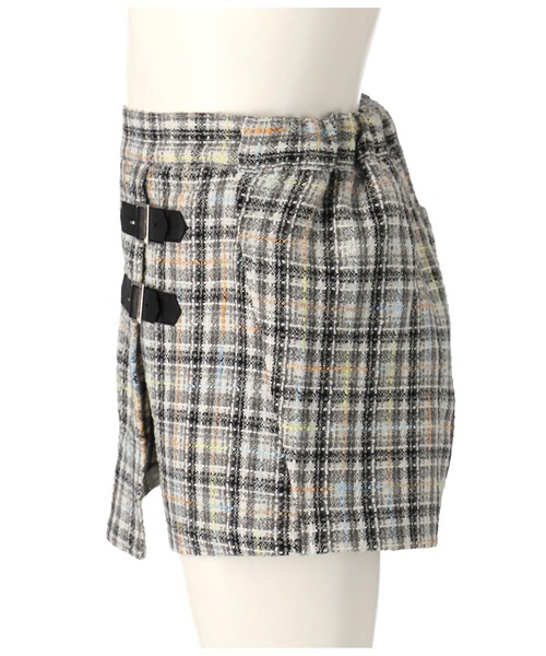 ANAP kids（アナップキッズ）の「ベルトデザイン ツイード スカパン【セットアップ着用可】（スカート・キッズ・ベージュ/ブラック・130cm/110cm/120cm）」の15枚目の写真