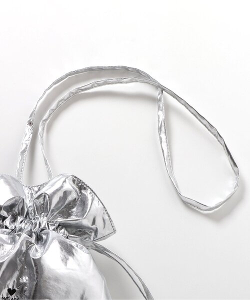 BREEZE（ブリーズ）の「シルバー巾着ポシェット（ショルダーバッグ・キッズ・シルバー・FREE）」の8枚目の写真