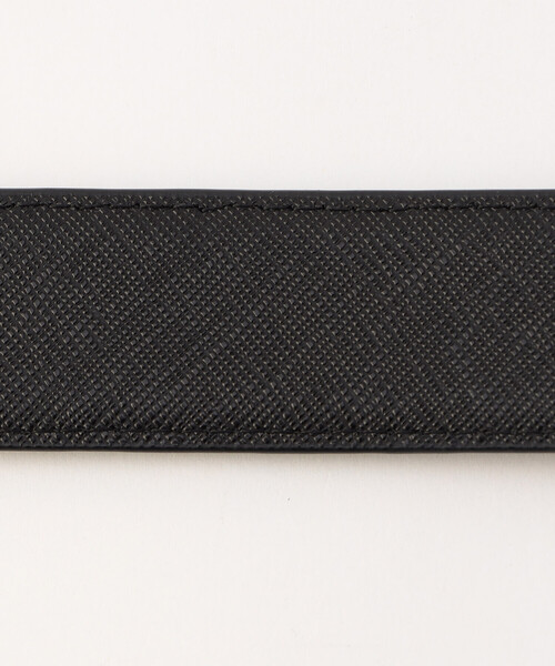 COMME CA ISM（コムサイズム）の「【リバーシブル】市松大柄 ×サフィアーノ型押し ベルト（ベルト・メンズ・ブラック/ダークブラウン・FREE）」の11枚目の写真