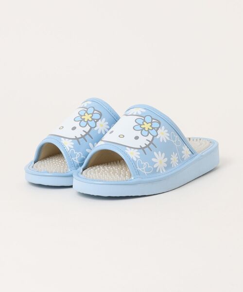 ハローキティ スリッパ 花モチーフ付き ハローキティ スリッパ 花