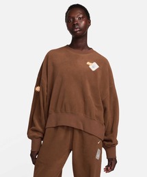 NIKE（ナイキ）の「《セットアップ対応商品》大坂 なおみ フェニックス フリース ウィメンズ オーバーオーバーサイズド クルーネック スウェットシャツ / Naomi Osaka Phoenix Fleece Women's Over-Oversized Crew-Neck Sweatshirt FD5505-259 Cacao Wow（スウェット・メンズ）」