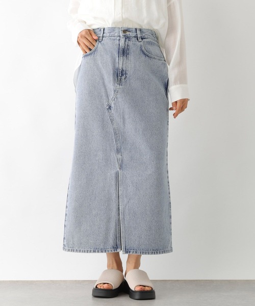 LEPSIM（レプシィム）の「デニムナロースカート　242514（デニムスカート・レディース・ブラック/ブルー/ライトブルー/グレー・MEDIUM/LARGE）」の3枚目の写真
