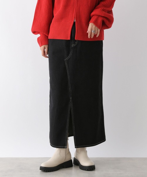 LEPSIM（レプシィム）の「デニムナロースカート　242514（デニムスカート・レディース・ブラック/ブルー/ライトブルー/グレー・MEDIUM/LARGE）」の13枚目の写真