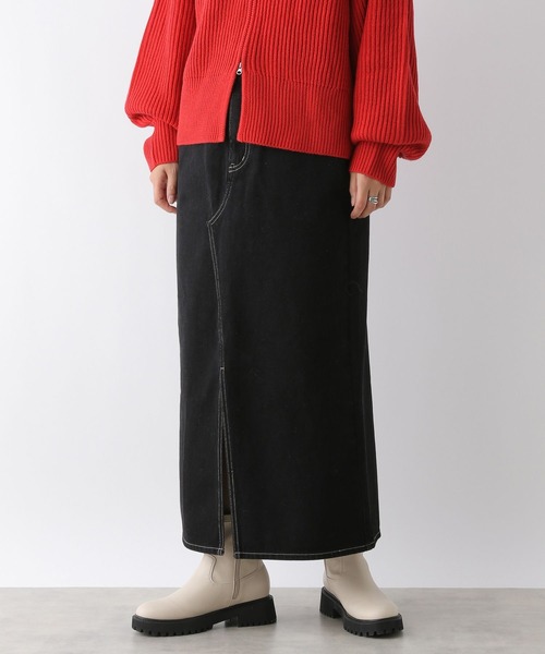 LEPSIM（レプシィム）の「デニムナロースカート　242514（デニムスカート・レディース・ブラック/ブルー/ライトブルー/グレー・MEDIUM/LARGE）」の10枚目の写真