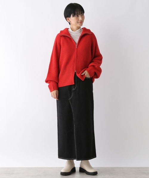 LEPSIM（レプシィム）の「デニムナロースカート　242514（デニムスカート・レディース・ブラック/ブルー/ライトブルー/グレー・MEDIUM/LARGE）」の5枚目の写真