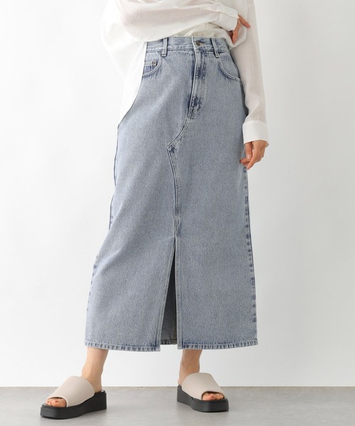 LEPSIM（レプシィム）の「デニムナロースカート　242514（デニムスカート・レディース・ブラック/ブルー/ライトブルー/グレー・MEDIUM/LARGE）」の21枚目の写真