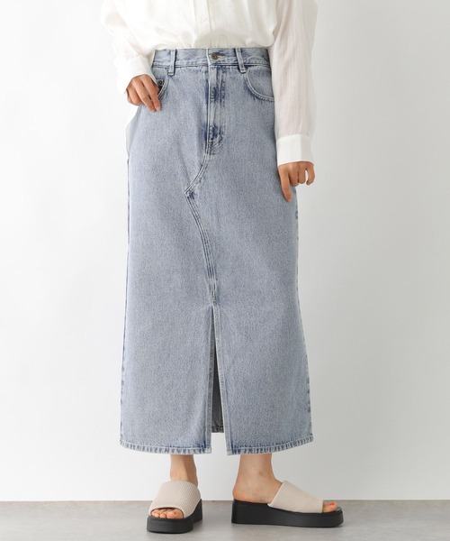 LEPSIM（レプシィム）の「デニムナロースカート　242514（デニムスカート・レディース・ブラック/ブルー/ライトブルー/グレー・MEDIUM/LARGE）」の22枚目の写真