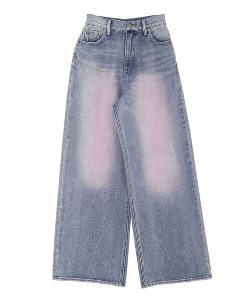 EVRIS（エヴリス）の「カラールーズワイドデニムパンツ（デニムパンツ・レディース・ブラック/ブルー・MEDIUM/SMALL）」の9枚目の写真