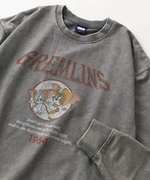【TOM&JERRY/トムとジェリー】デニム加工 コラボデザイン グレムリン/バットマン/スーパーマン ビッグシルエット クルーネックスウェット/ユニセックス
