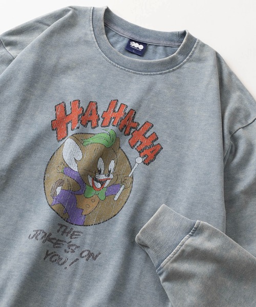 Tom&Jerry(トムアンドジェリー)の「【TOM&JERRY/トムとジェリー】デニム加工 コラボデザイン グレムリン/バットマン/スーパーマン ビッグシルエット クルーネックスウェット/ユニセックス(スウェット・レディース・グレー系1/グレー系3/グレー系2/ブルー系3/グレー系/ブルー系2/ブルー系1/ブルー系・L/M/XL)」の8枚目の写真