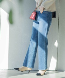 OPAQUE.CLIP | 《SS-LLサイズ》ストレッチセミフレアデニム【洗濯機洗い可】(デニムパンツ)