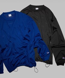 Champion | 【別注】Champion / メッシュ ロングスリーブ Tシャツ(Tシャツ/カットソー)