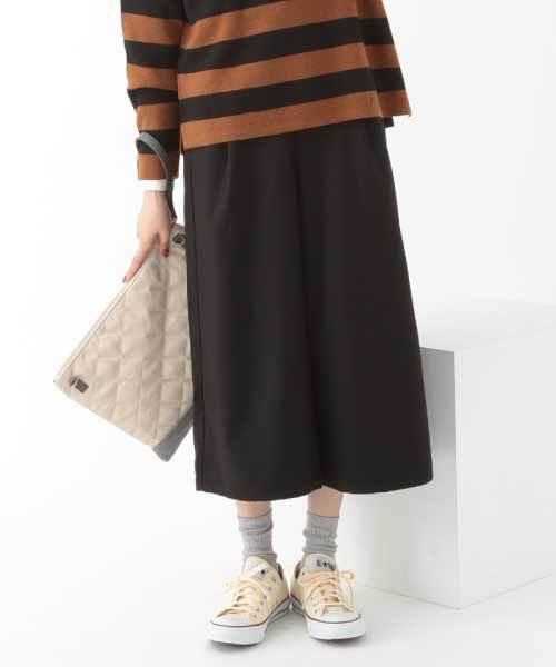 earth music&ecology（アースミュージックアンドエコロジー）の「ガウチョパンツ（その他パンツ・レディース・グレー/キャメル/ブラック/カーキ・FREE）」の2枚目の写真