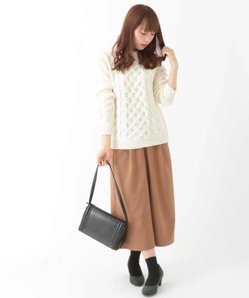 earth music&ecology（アースミュージックアンドエコロジー）の「ガウチョパンツ（その他パンツ・レディース・グレー/キャメル/ブラック/カーキ・FREE）」の13枚目の写真