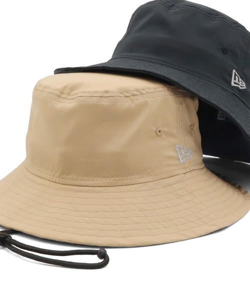 新品、未使用　ニューエラ　撥水ナイロンハット　ベージュ NEW ERA（ニューエラ）の「【別注】＜NEW ERA＞ワイドブリム