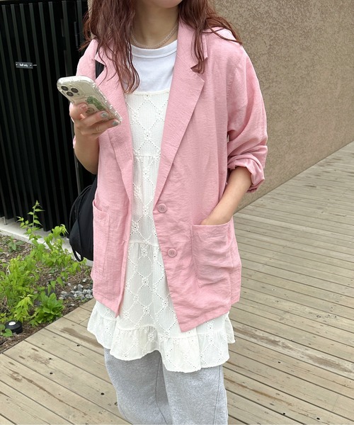 美品♪CFCL FLUTEDテーラードジャケット くすみピンク サイズ1 se1 jun ashida - クレープテーラードジャケット | ONLINE STORE