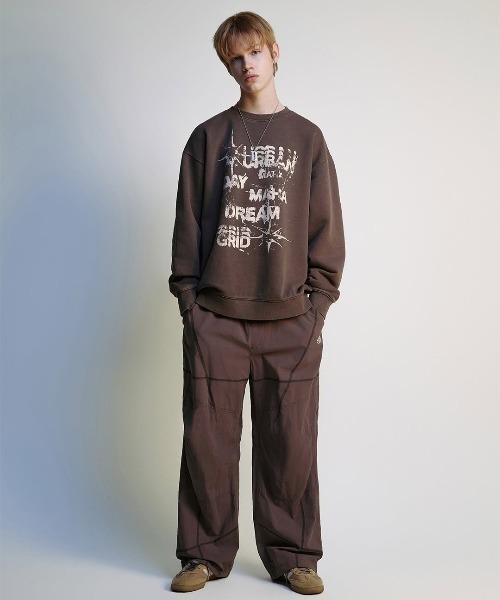 トレーナー スウェット 「mahagrid/マハグリッド」 URBAN PIGMENT SWEATSHIRT/アーバン ピグメント スウェットシャツ mahagrid/マハグリッド』 URBAN PIGMENT SWEATSHIRT/アーバン