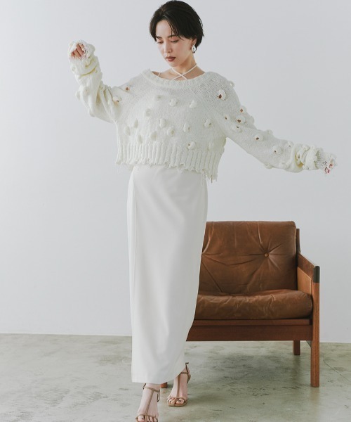 ニット セーター ポップコーン2WAYニット レディース セール】ポップコーン2WAYニット（ニット/セーター）｜styling