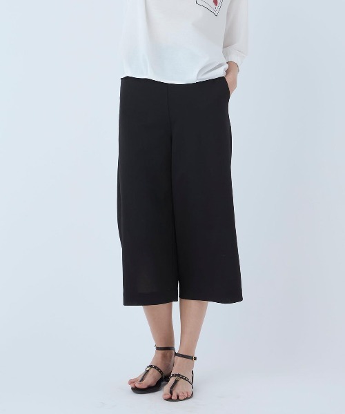 STUDIO PICONE(スタジオピッコーネ)の「コットン混冷感七分丈パンツ(その他パンツ・レディース・ブラック/ブラウン/ベージュ・L/M/LL)」の16枚目の写真