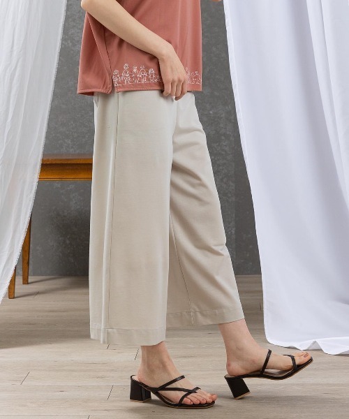 STUDIO PICONE(スタジオピッコーネ)の「コットン混冷感七分丈パンツ(その他パンツ・レディース・ブラック/ブラウン/ベージュ・L/M/LL)」の20枚目の写真