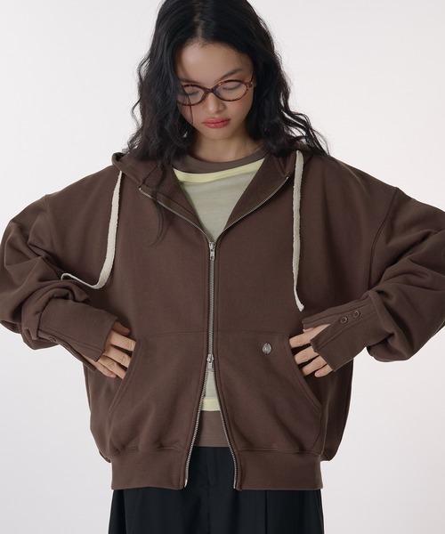 MUHET（ミュエータ）の「double zip hoodie / ダブルジップパーカー