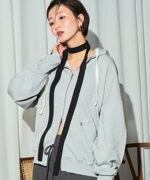 double zip hoodie / ダブルジップパーカー（パーカー）｜MUHET