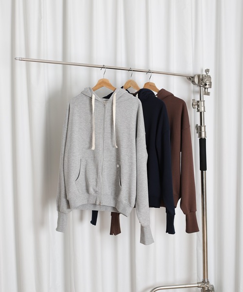MUHET（ミュエータ）の「double zip hoodie / ダブルジップパーカー