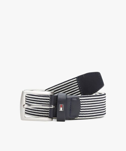 TOMMY HILFIGER(トミーヒルフィガー)の「エラスティックベルト 3.5(ベルト・メンズ・ネイビー/オリーブ・85cm/95cm)」の2枚目の写真