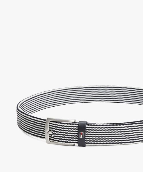 TOMMY HILFIGER(トミーヒルフィガー)の「エラスティックベルト 3.5(ベルト・メンズ・ネイビー/オリーブ・85cm/95cm)」の4枚目の写真