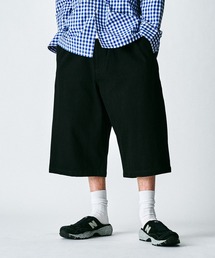【ZOZO限定】ワイドタック デニムショーツ