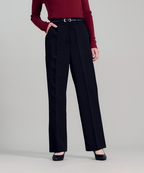 CALIFORNIA OUTFITTERS（カリフォルニア アウトフィッターズ）の「3-1D1 美尻 美脚 スラックス レディース ストレートパンツ（スーツパンツ・レディース・ブラック/ベージュ/クリーム・S/M/L/XL）」の2枚目の写真