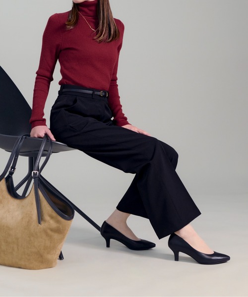 CALIFORNIA OUTFITTERS（カリフォルニア アウトフィッターズ）の「3-1D1 美尻 美脚 スラックス レディース ストレートパンツ（スーツパンツ・レディース・ブラック/ベージュ/クリーム・S/M/L/XL）」の8枚目の写真