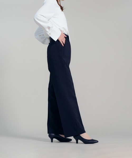 CALIFORNIA OUTFITTERS（カリフォルニア アウトフィッターズ）の「3-1D1 美尻 美脚 スラックス レディース ストレートパンツ（スーツパンツ・レディース・ブラック/ベージュ/クリーム・S/M/L/XL）」の14枚目の写真