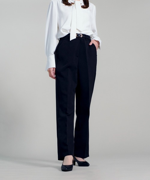 CALIFORNIA OUTFITTERS（カリフォルニア アウトフィッターズ）の「3-1D1 美尻 美脚 スラックス レディース ストレートパンツ（スーツパンツ・レディース・ブラック/ベージュ/クリーム・S/M/L/XL）」の15枚目の写真