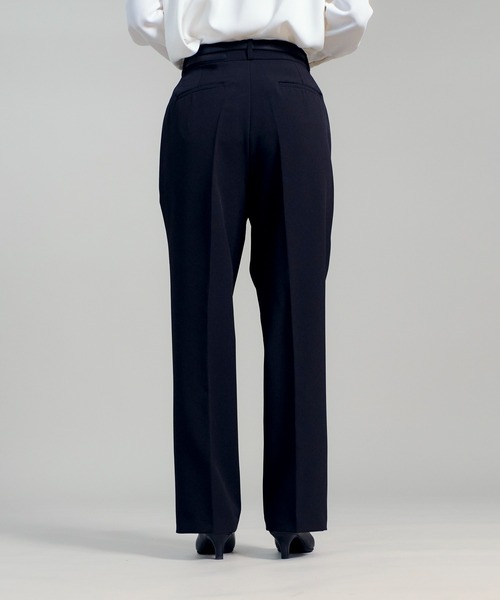 CALIFORNIA OUTFITTERS（カリフォルニア アウトフィッターズ）の「3-1D1 美尻 美脚 スラックス レディース ストレートパンツ（スーツパンツ・レディース・ブラック/ベージュ/クリーム・S/M/L/XL）」の18枚目の写真