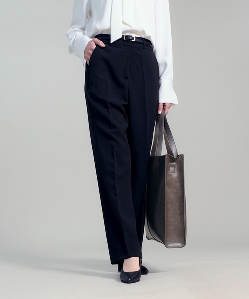 CALIFORNIA OUTFITTERS（カリフォルニア アウトフィッターズ）の「3-1D1 美尻 美脚 スラックス レディース ストレートパンツ（スーツパンツ・レディース・ブラック/ベージュ/クリーム・S/M/L/XL）」の21枚目の写真