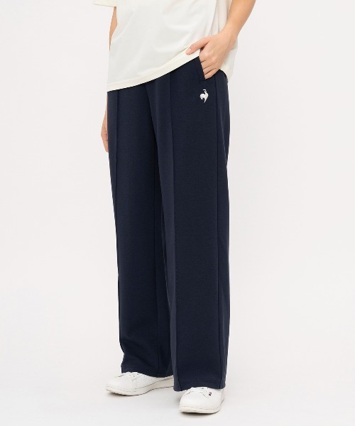 le coq sportif（ルコックスポルティフ）の「ストレートスウェットパンツ（スウェットパンツ・レディース・ネイビー/ホワイト・M/L/S/XL）」の2枚目の写真
