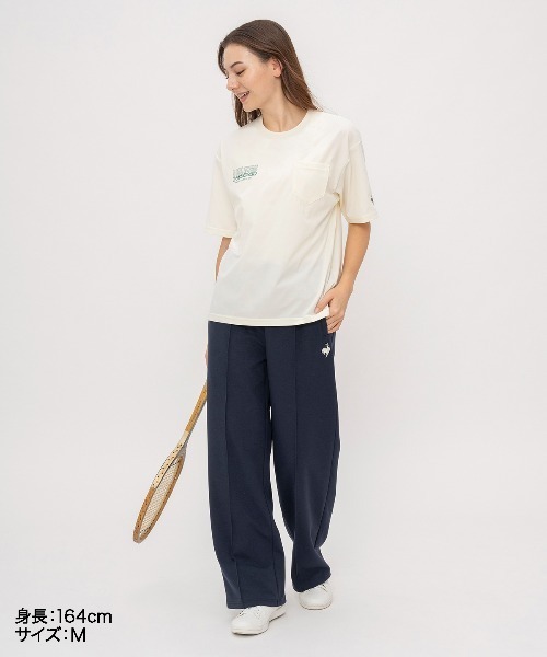 le coq sportif（ルコックスポルティフ）の「ストレートスウェットパンツ（スウェットパンツ・レディース・ネイビー/ホワイト・M/L/S/XL）」の11枚目の写真