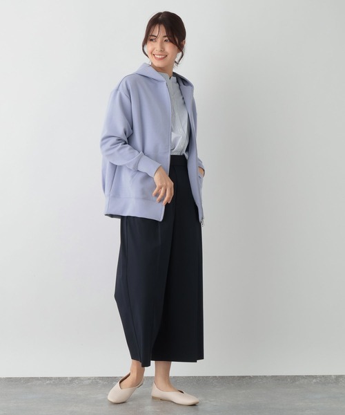 FOUND GOOD（ファウンドグッド）の「ダンボールWジップPK（パーカー・レディース・ベージュ/ブラック/ブルー系2/グレー系5・M/L）」の19枚目の写真