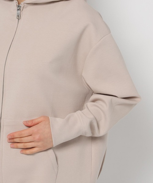 FOUND GOOD（ファウンドグッド）の「ダンボールWジップPK（パーカー・レディース・ベージュ/ブラック/ブルー系2/グレー系5・M/L）」の16枚目の写真