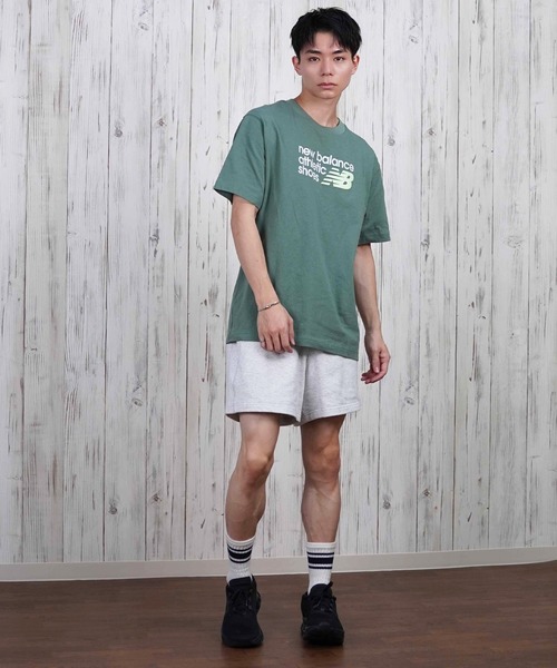 NEW BALANCE(ニューバランス)の「new balance/ニューバランス 半袖Tシャツ/半袖Tee フロントプリント ユニセックス MT51900(Tシャツ/カットソー・メンズ・パープル/アーミー/オフホワイト・XL/L/M)」の13枚目の写真