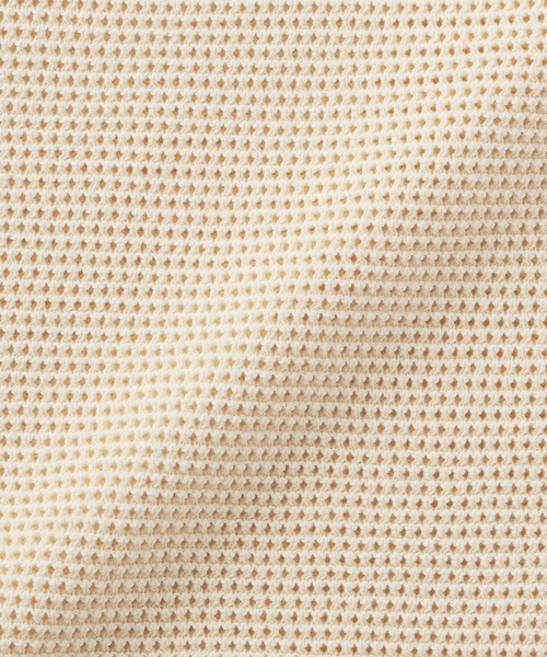 無印良品（ムジルシリョウヒン）の「婦人　強撚コットンメッシュフレンチスリーブセーター（ニット/セーター・レディース・ネイビー/オフホワイト/ブラック/アイボリー・S/M/L/XL）」の16枚目の写真
